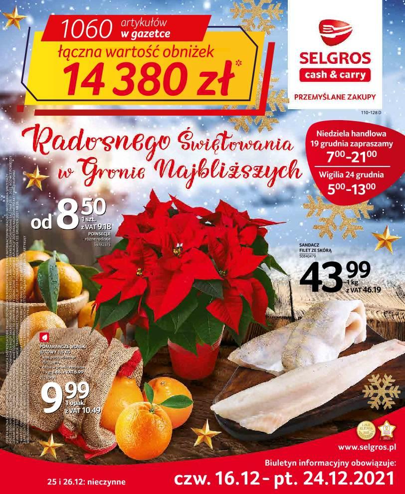 Gazetka promocyjna Selgros do 24/12/2021 str.0