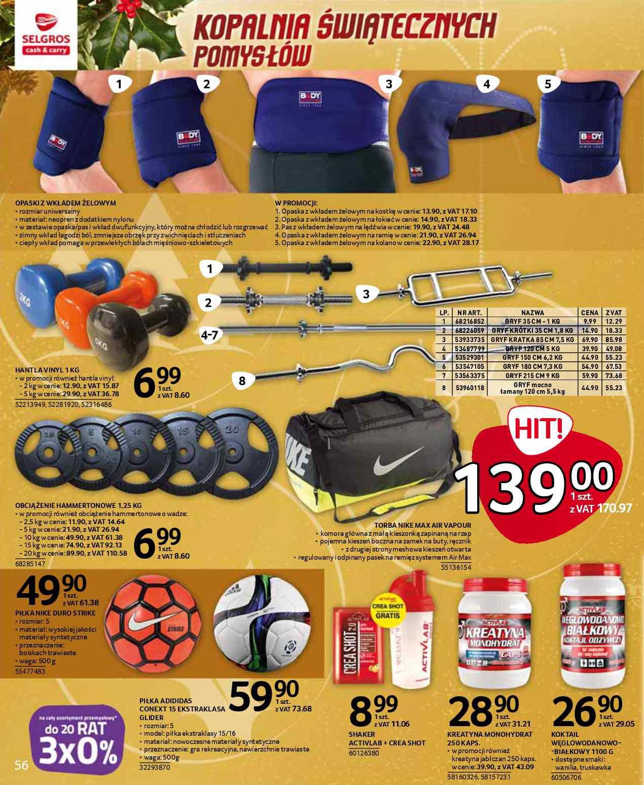 Gazetka promocyjna Selgros do 30/11/2015 str.56