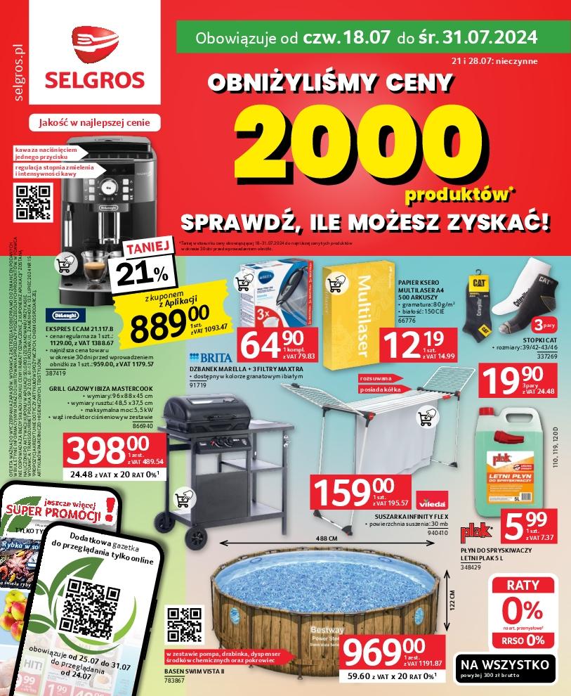 Gazetka promocyjna Selgros do 31/07/2024 str.1