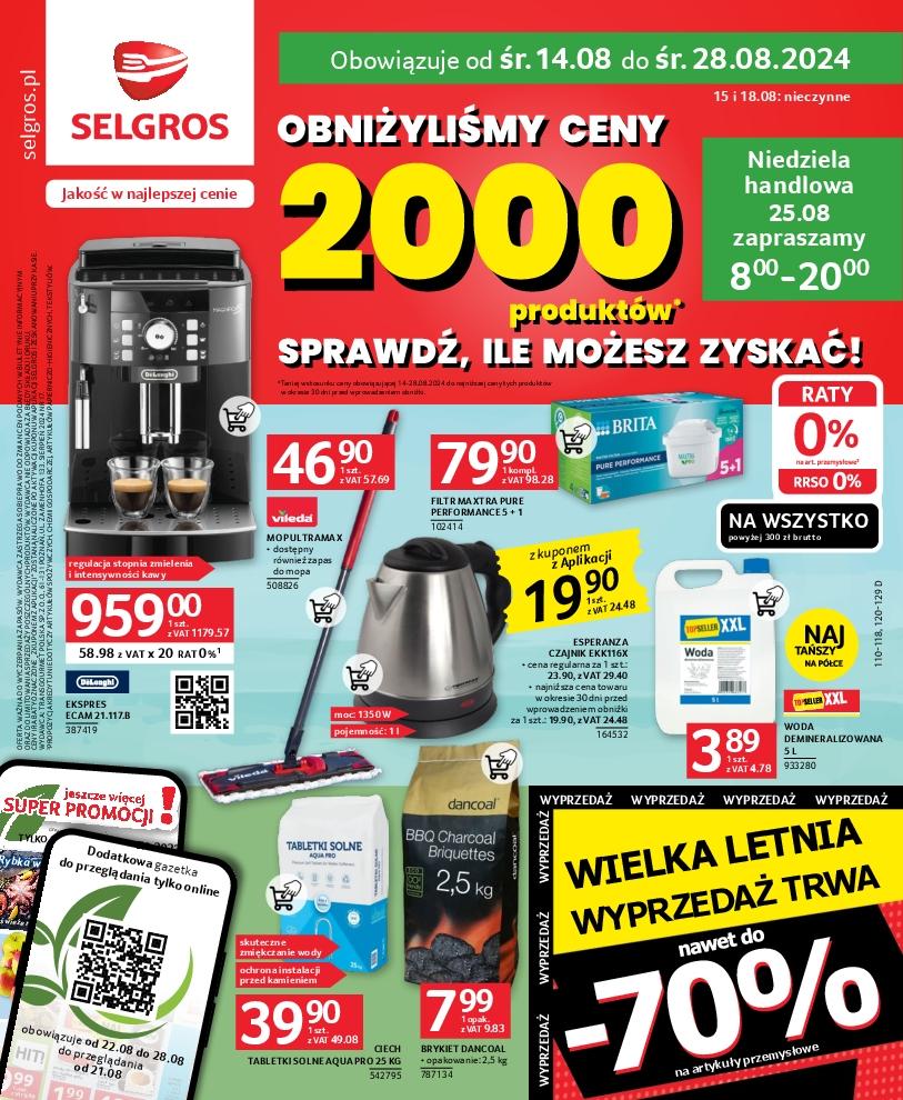 Gazetka promocyjna Selgros do 28/08/2024 str.1