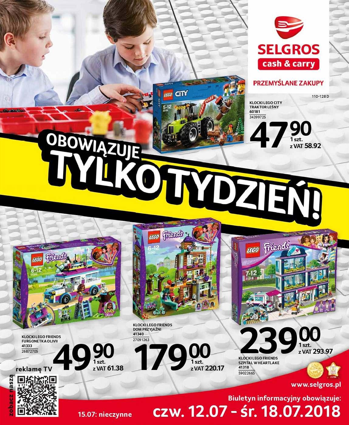 Gazetka promocyjna Selgros do 18/07/2018 str.1
