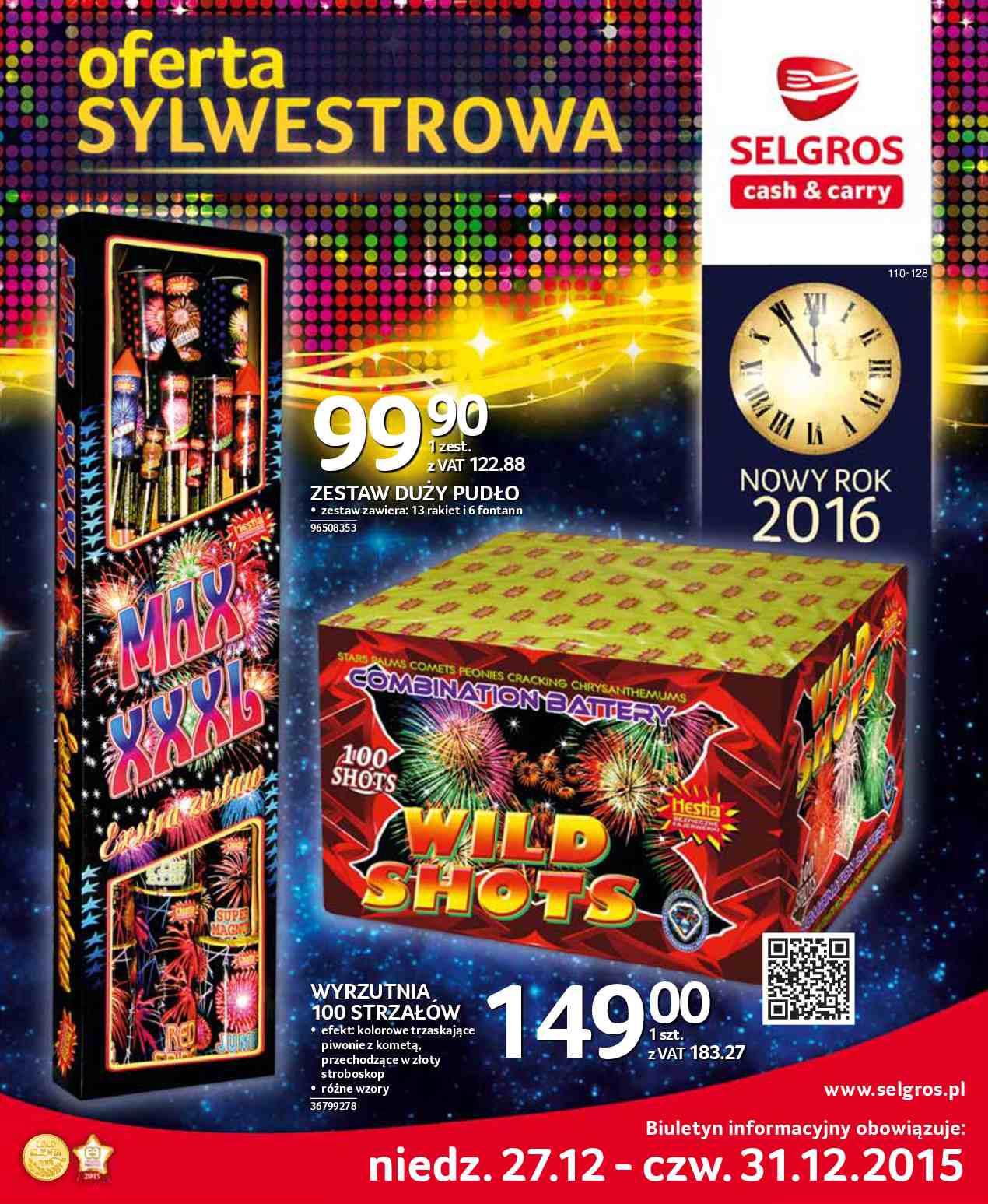 Gazetka promocyjna Selgros do 31/12/2015 str.12