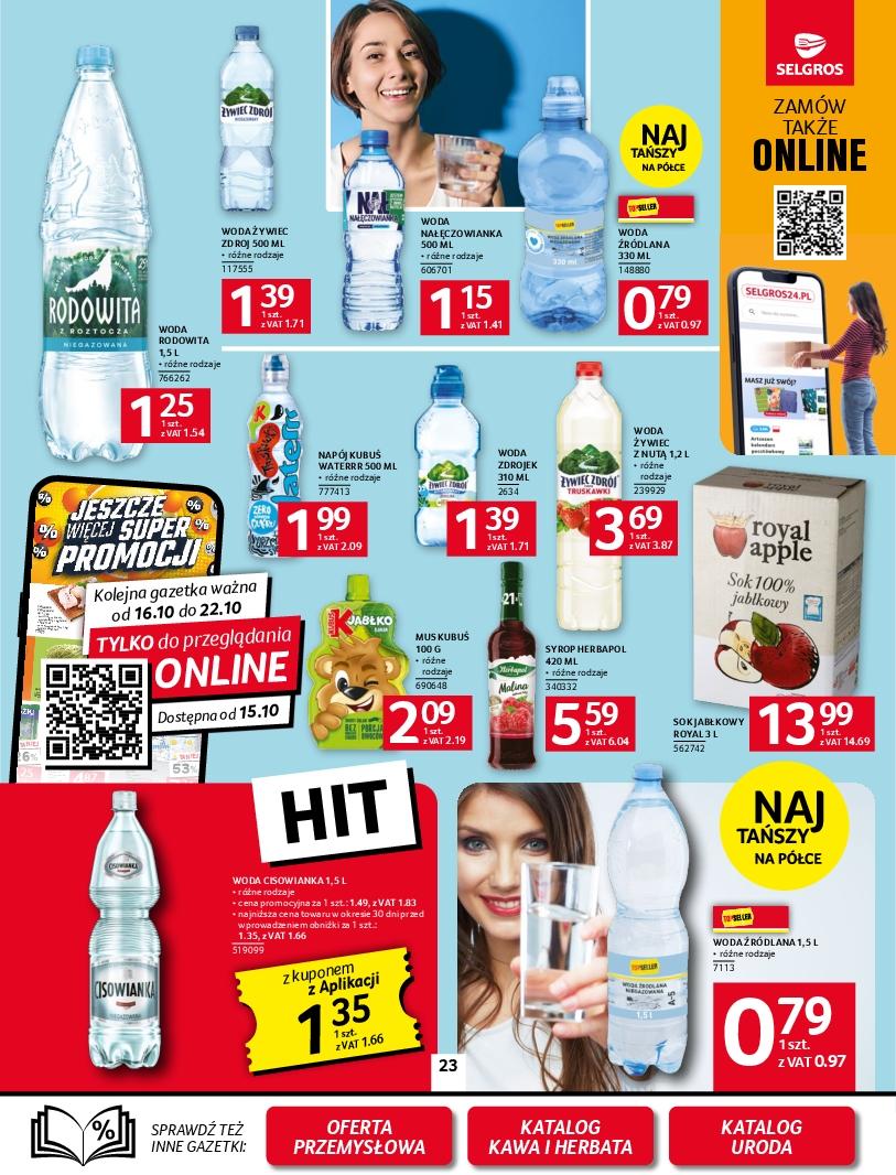 Gazetka promocyjna Selgros do 22/10/2025 str.23