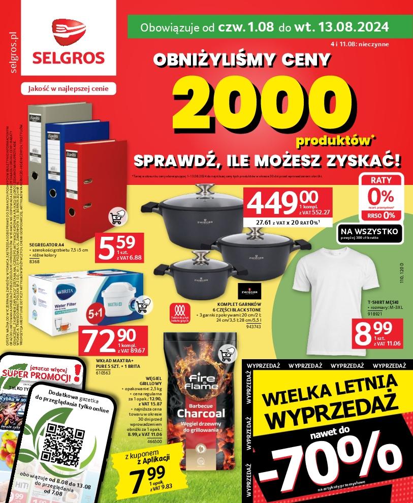 Gazetka promocyjna Selgros do 13/08/2024 str.1