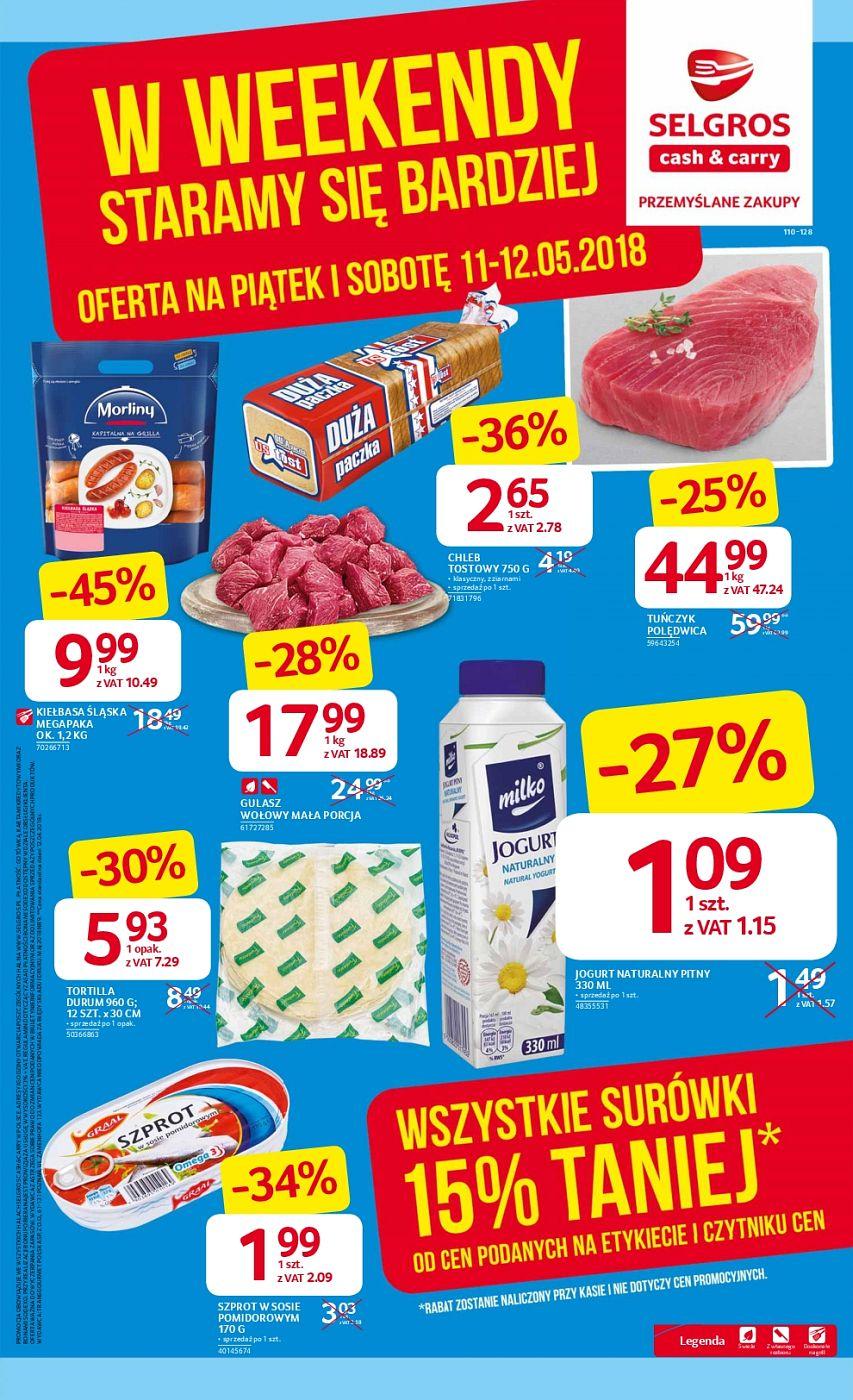 Gazetka promocyjna Selgros do 12/05/2018 str.1