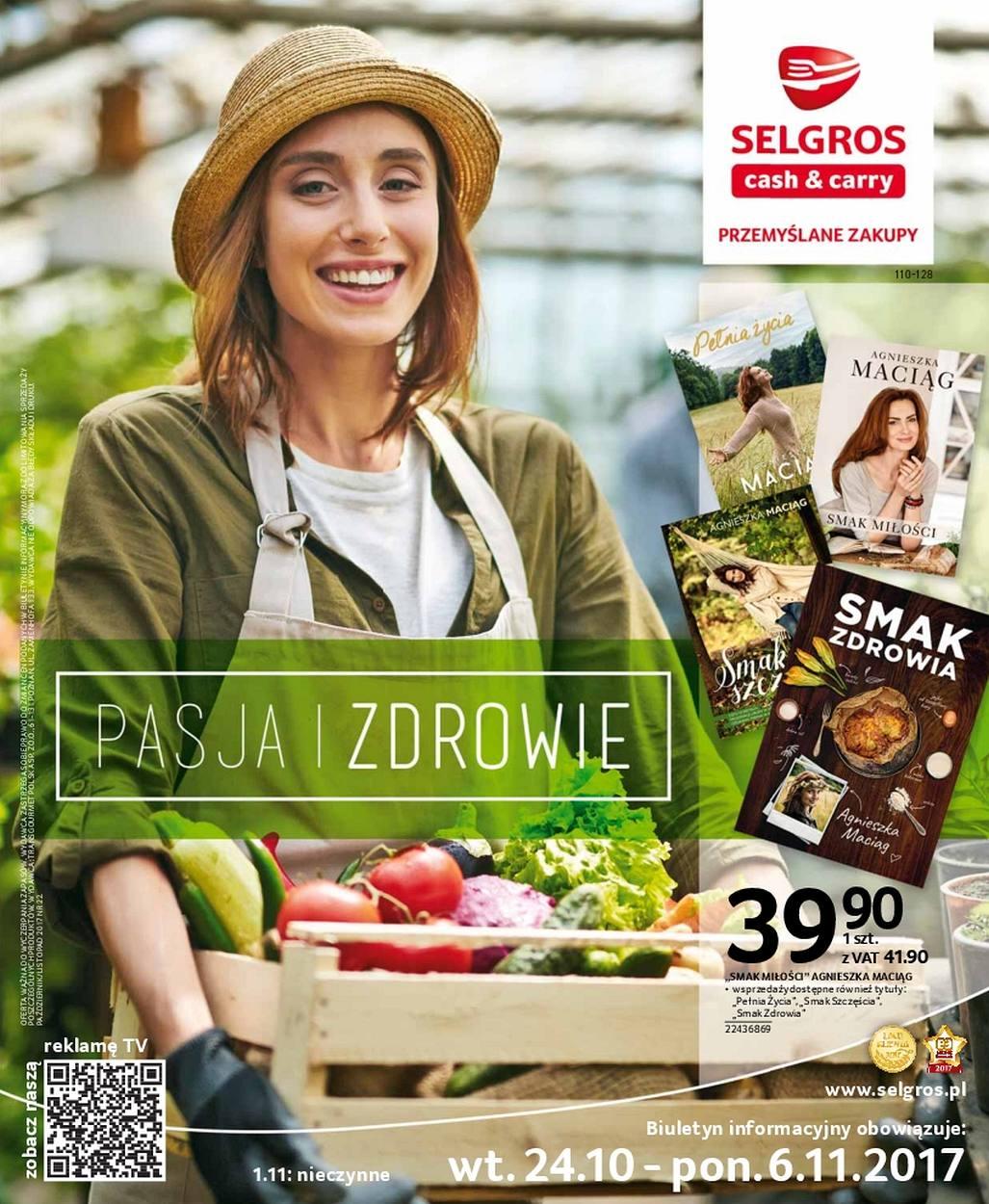 Gazetka promocyjna Selgros do 06/11/2017 str.1