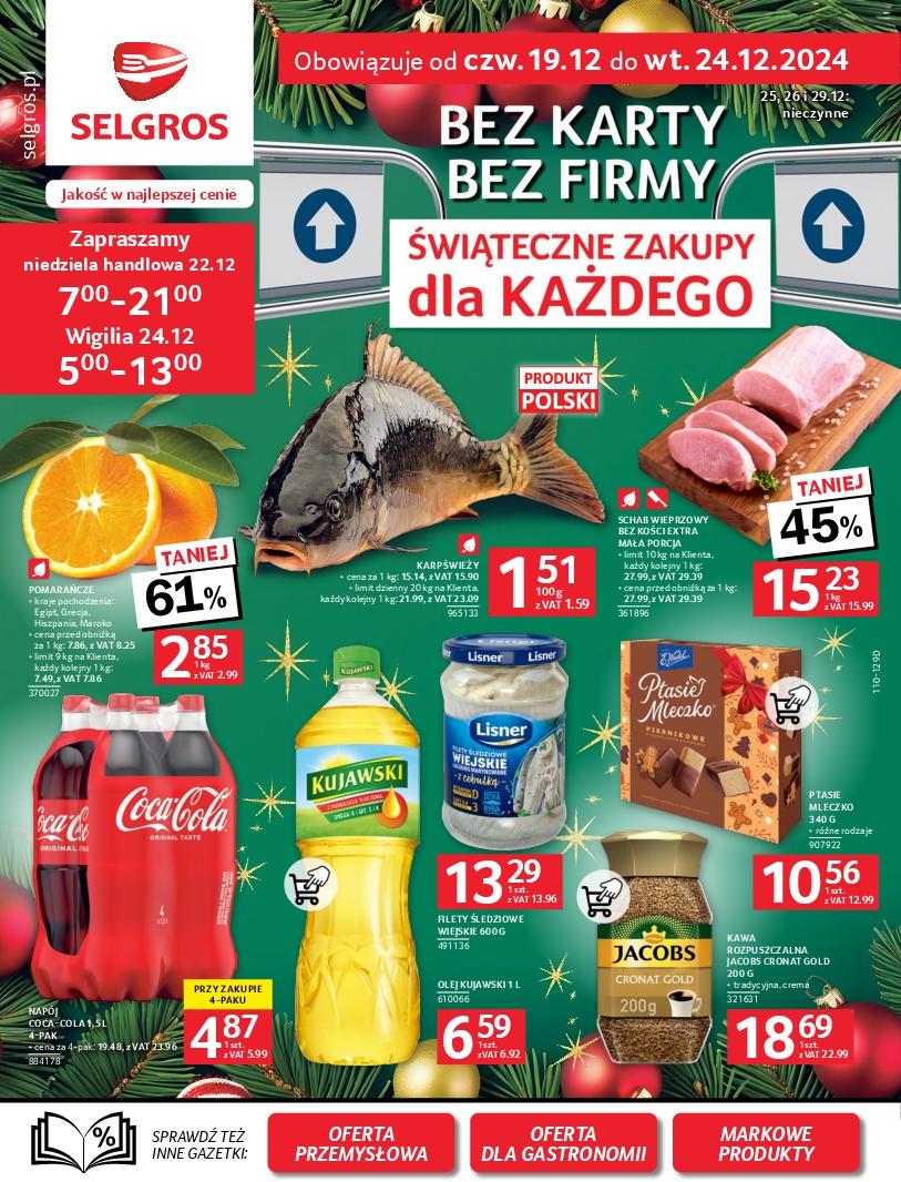 Gazetka promocyjna Selgros do 24/12/2024 str.1