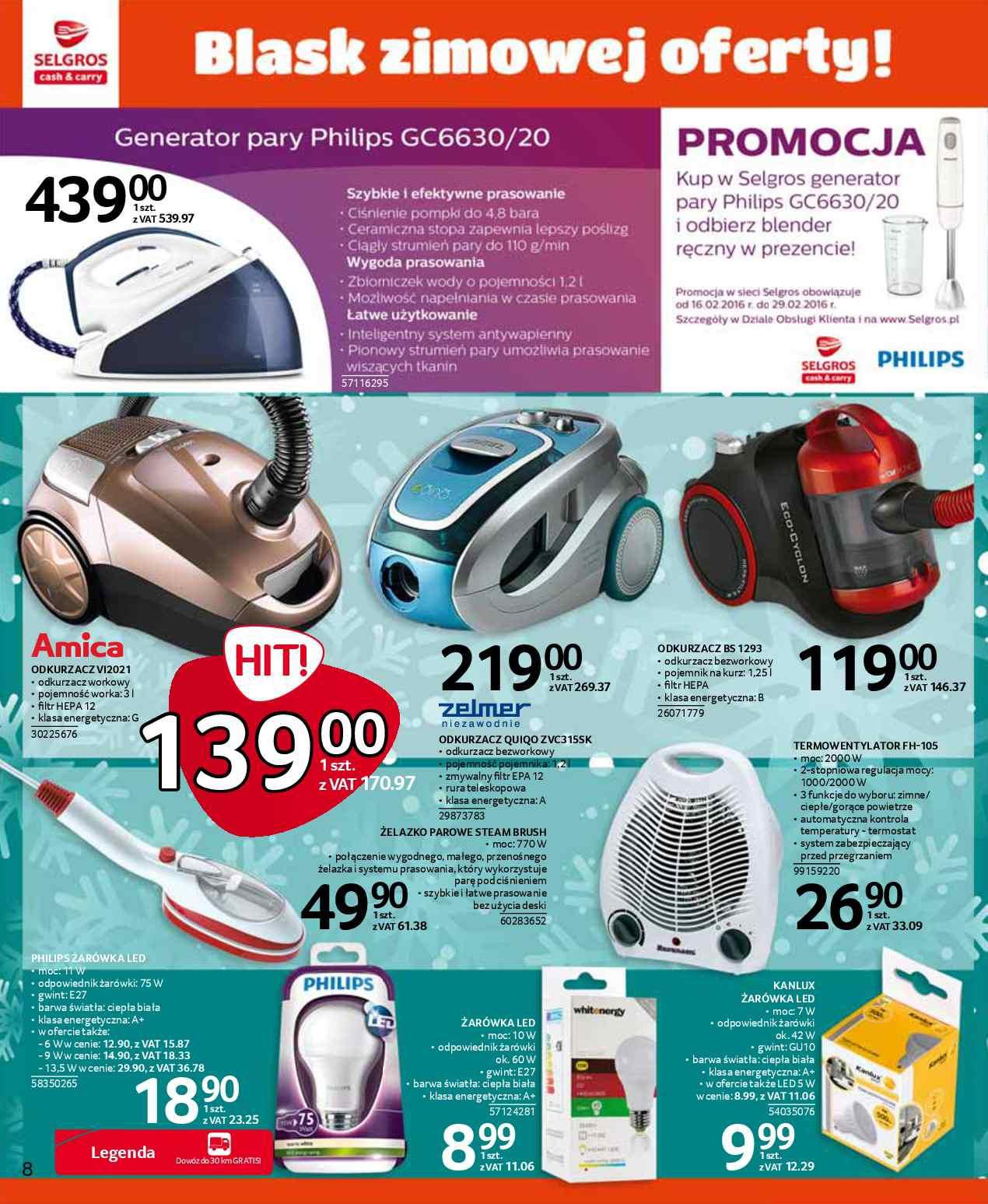 Gazetka promocyjna Selgros do 29/02/2016 str.8