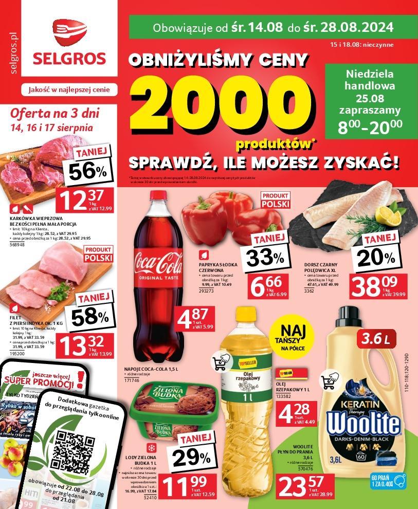 Gazetka promocyjna Selgros do 28/08/2024 str.1