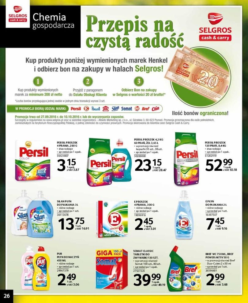 Gazetka promocyjna Selgros do 10/10/2016 str.26