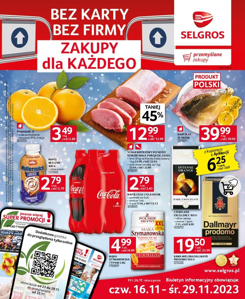 Gazetka promocyjna Selgros do 29/11/2023 str.1