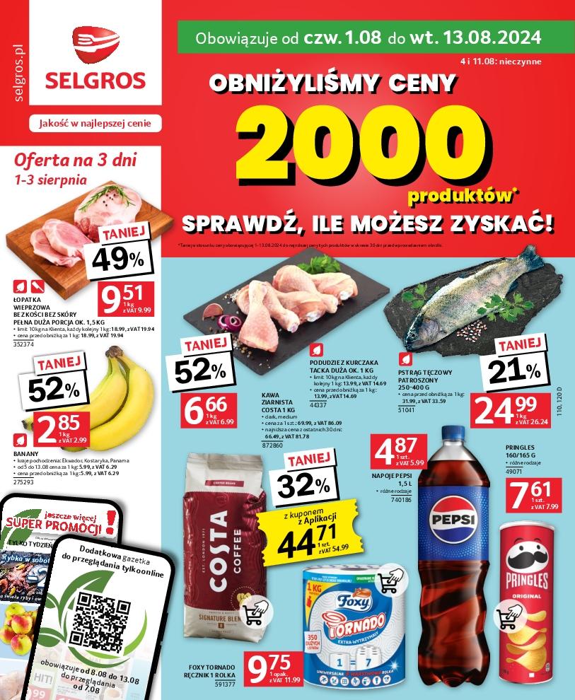 Gazetka promocyjna Selgros do 13/08/2024 str.1