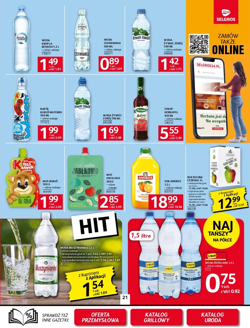 Gazetka promocyjna Selgros do 21/05/2025 str.21