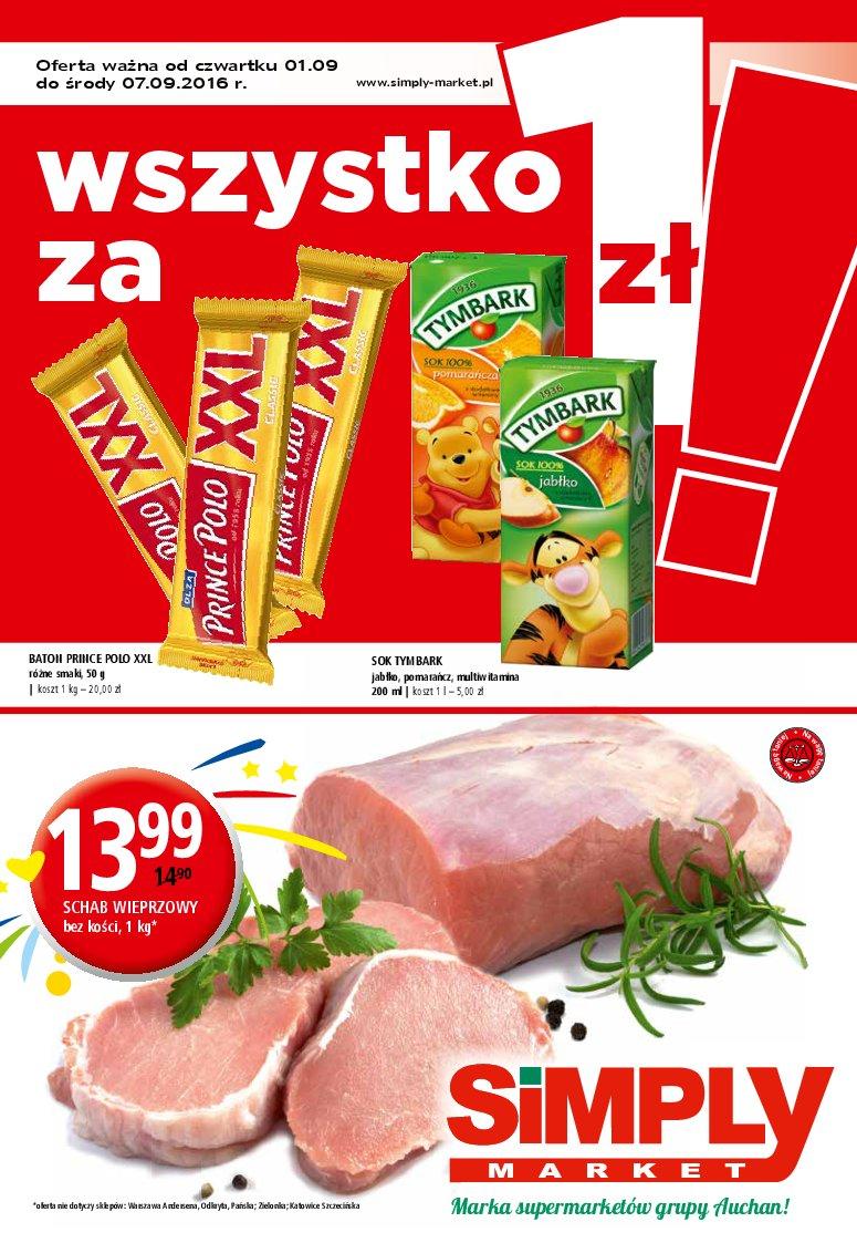Gazetka promocyjna Simply Market do 07/09/2016 str.0
