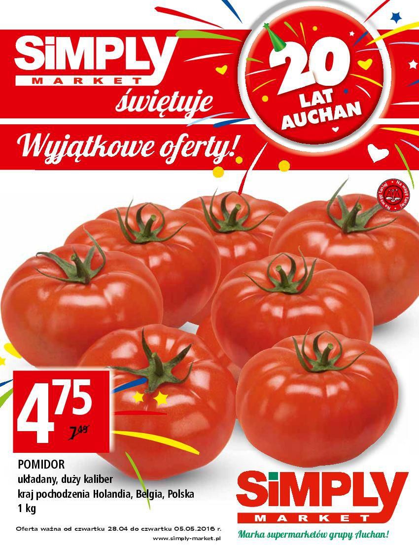 Gazetka promocyjna Simply Market do 05/05/2016 str.0