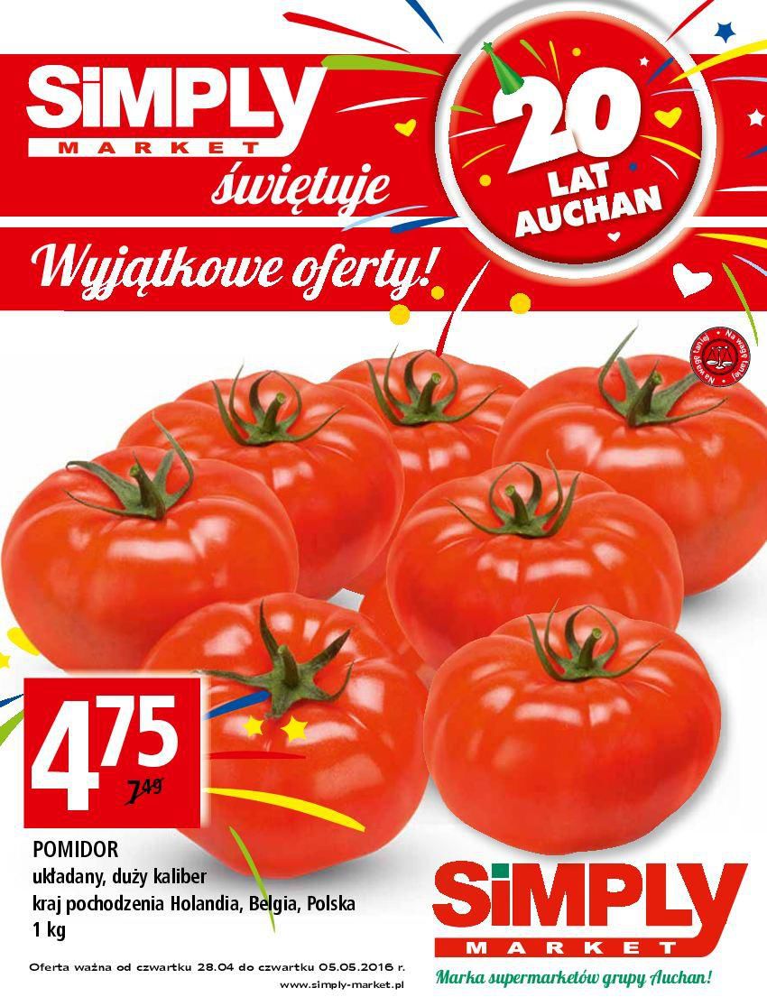Gazetka promocyjna Simply Market do 05/05/2016 str.0