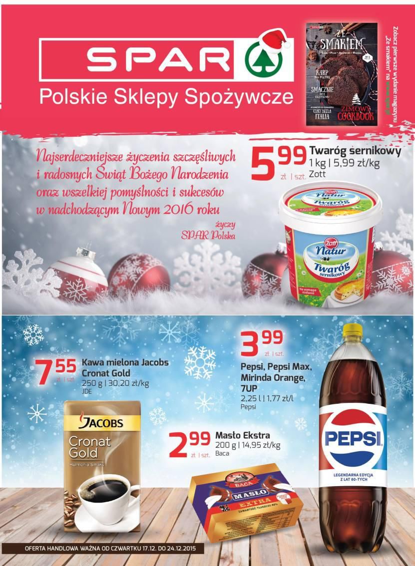 Gazetka promocyjna Spar do 24/12/2015 str.0