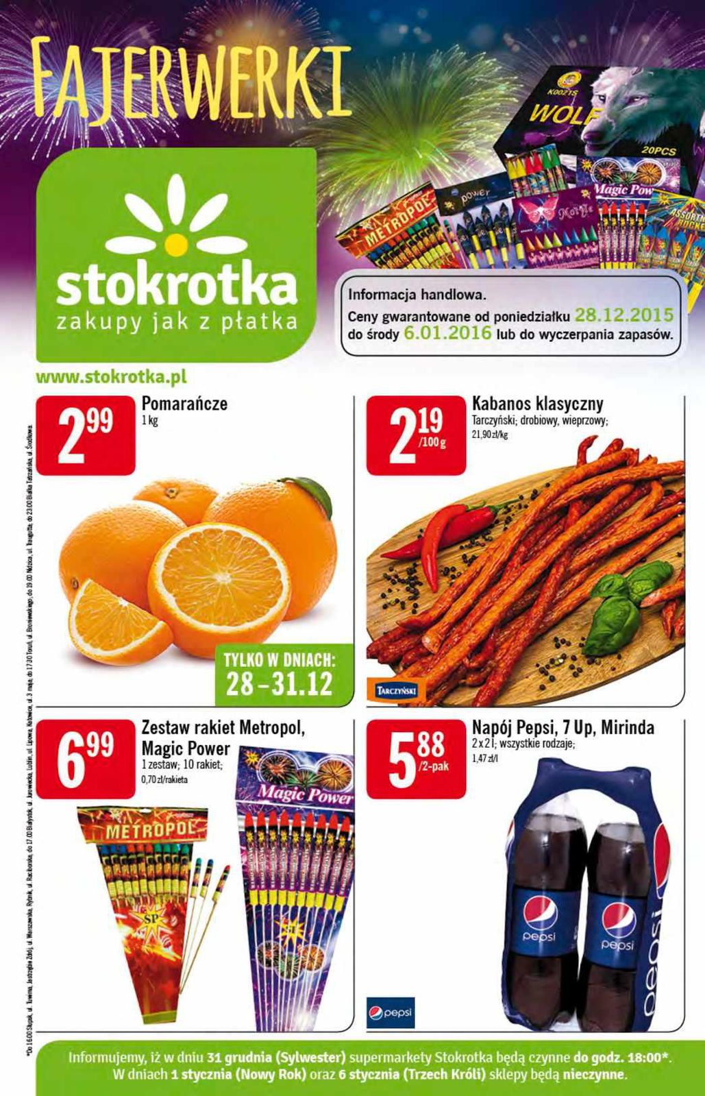 Gazetka promocyjna Stokrotka do 06/01/2016 str.0