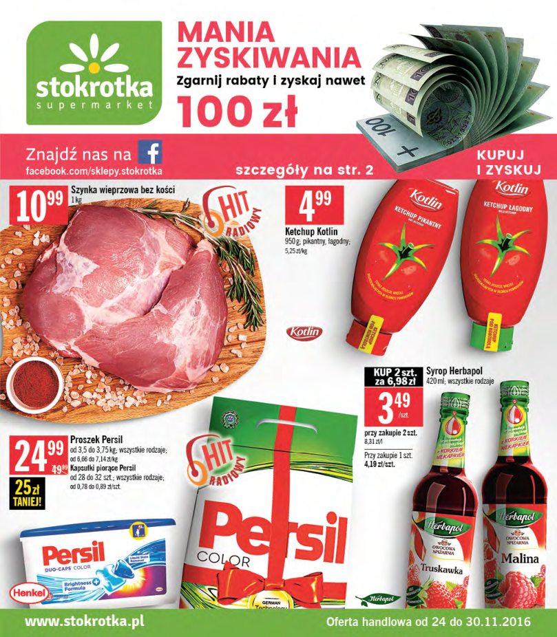 Gazetka promocyjna Stokrotka do 30/11/2016 str.0