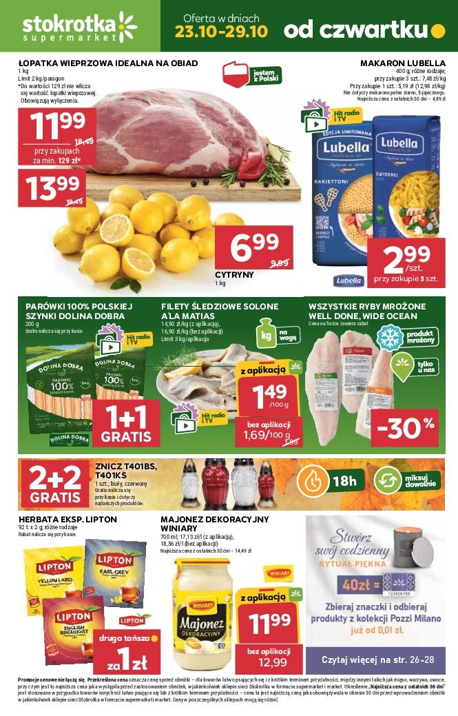 Gazetka promocyjna Stokrotka do 29/10/2025 str.1