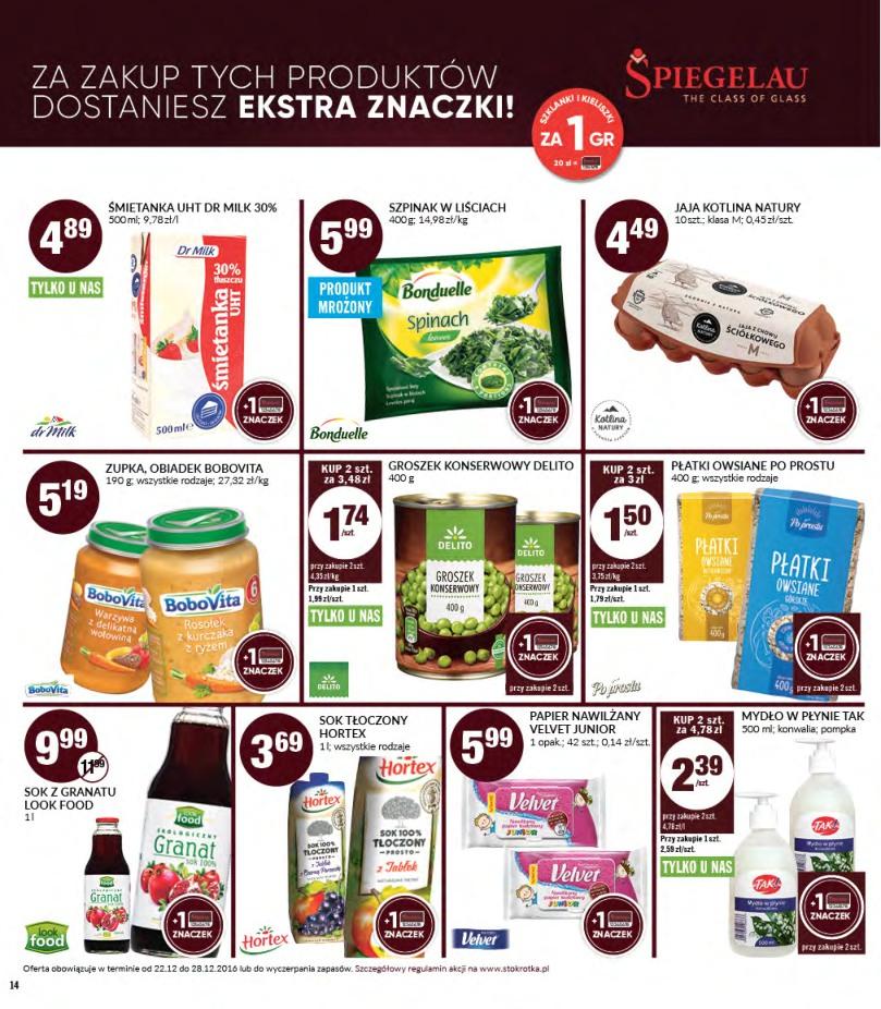 Gazetka promocyjna Stokrotka do 28/12/2016 str.14