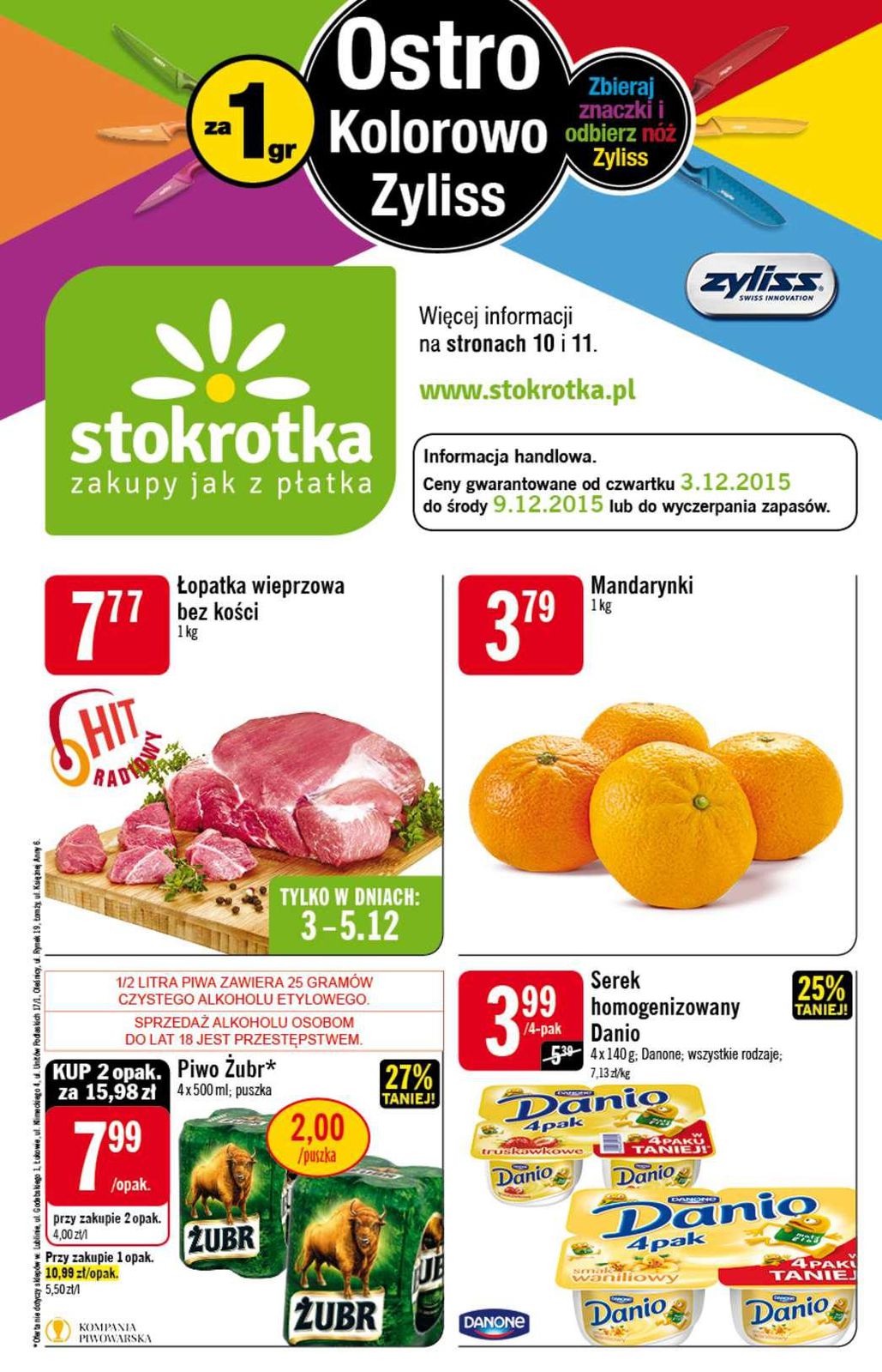 Gazetka promocyjna Stokrotka do 09/12/2015 str.1