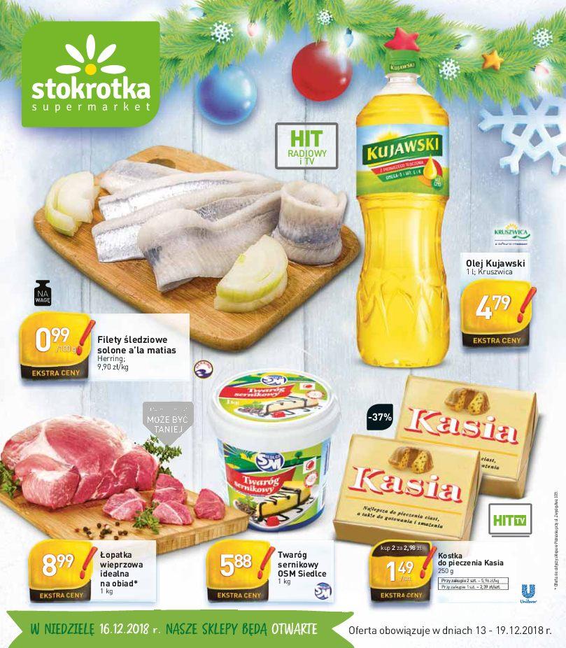 Gazetka promocyjna Stokrotka do 19/12/2018 str.1