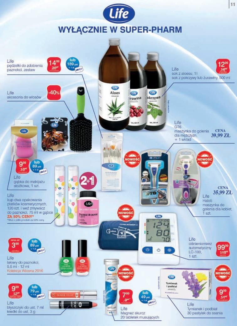 Gazetka promocyjna Superpharm do 01/06/2016 str.11