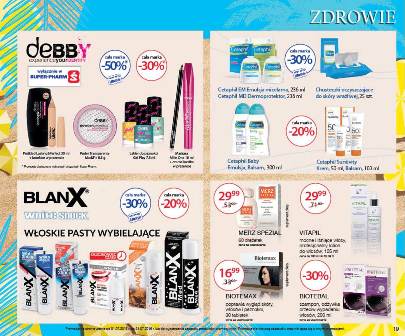 Gazetka promocyjna Superpharm do 31/07/2016 str.19