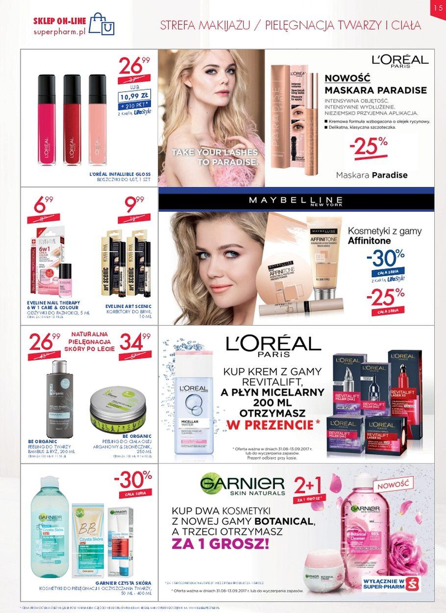 Gazetka promocyjna Superpharm do 13/09/2017 str.15