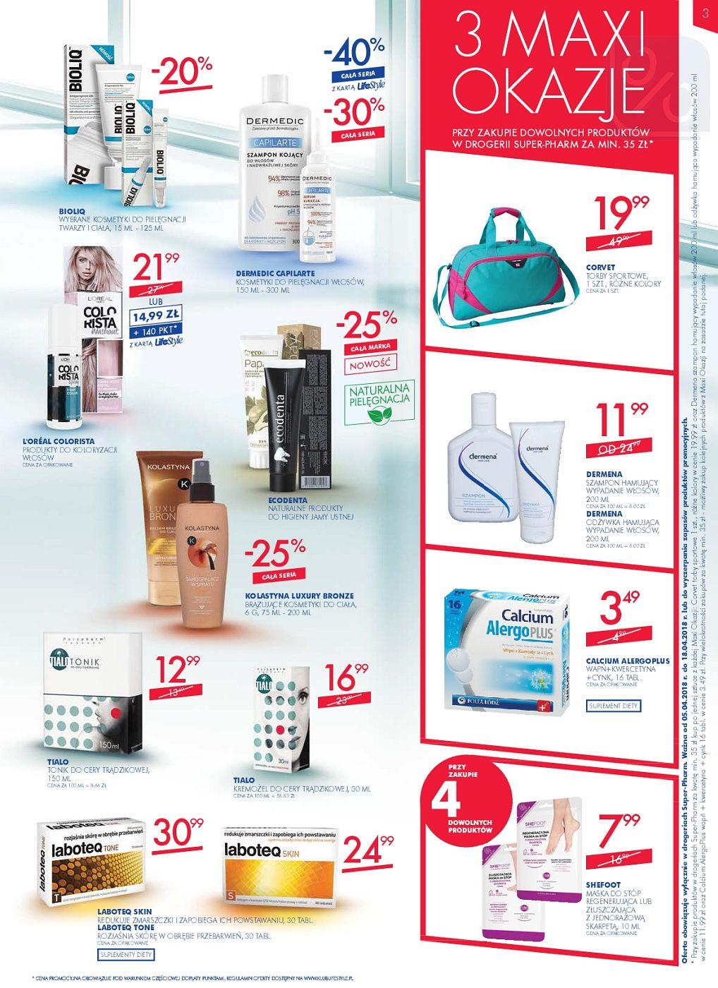 Gazetka promocyjna Superpharm do 18/04/2018 str.3