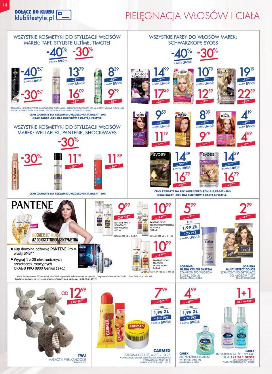 Gazetka promocyjna Superpharm do 19/04/2017 str.14