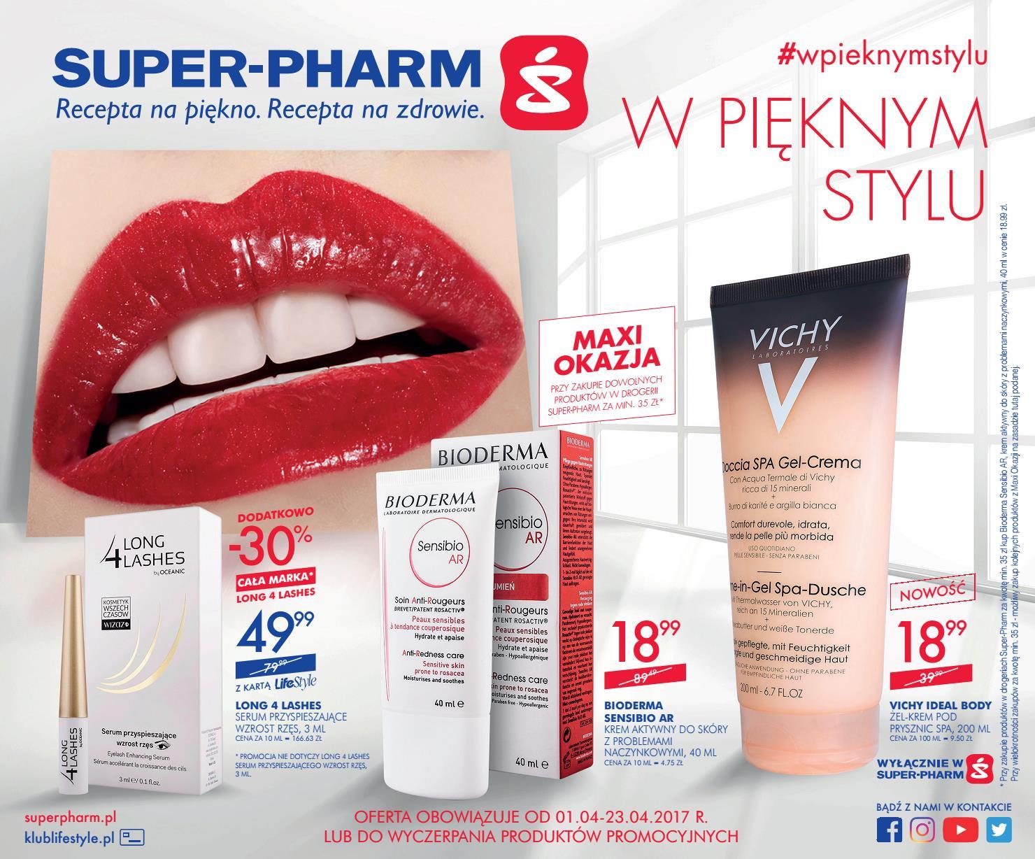 Gazetka promocyjna Superpharm do 23/04/2017 str.1