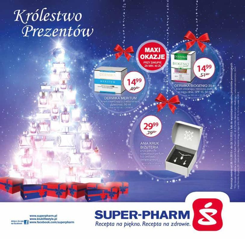 Gazetka promocyjna Superpharm do 24/12/2015 str.0