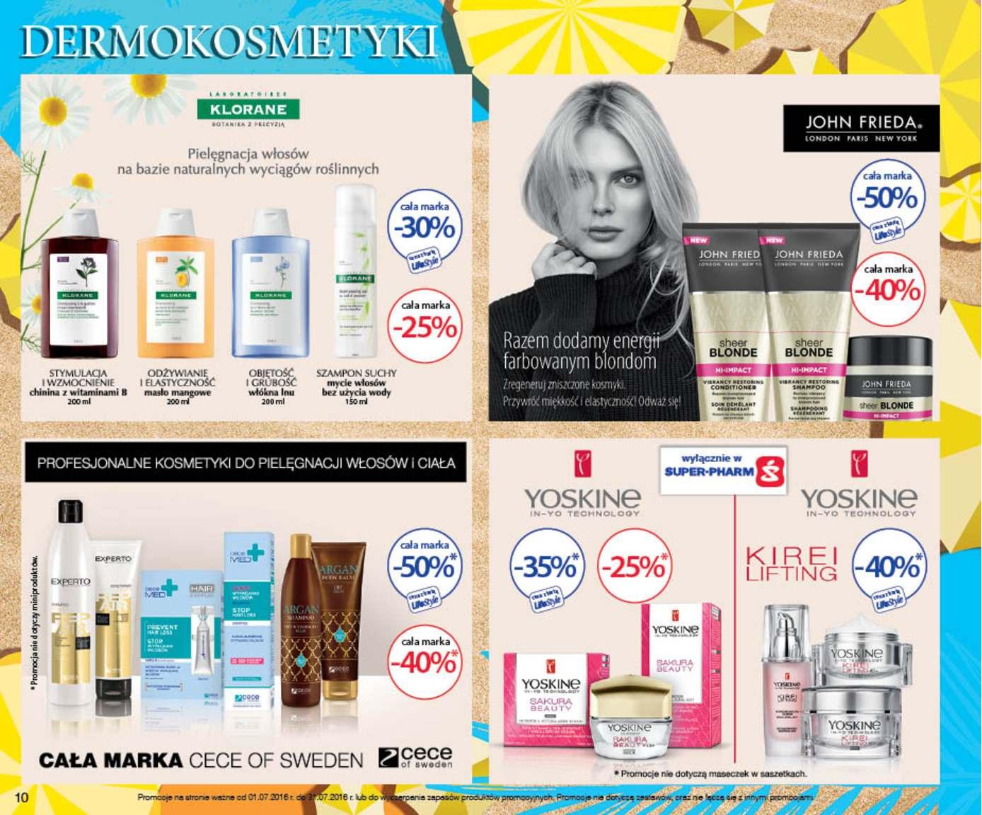 Gazetka promocyjna Superpharm do 31/07/2016 str.10