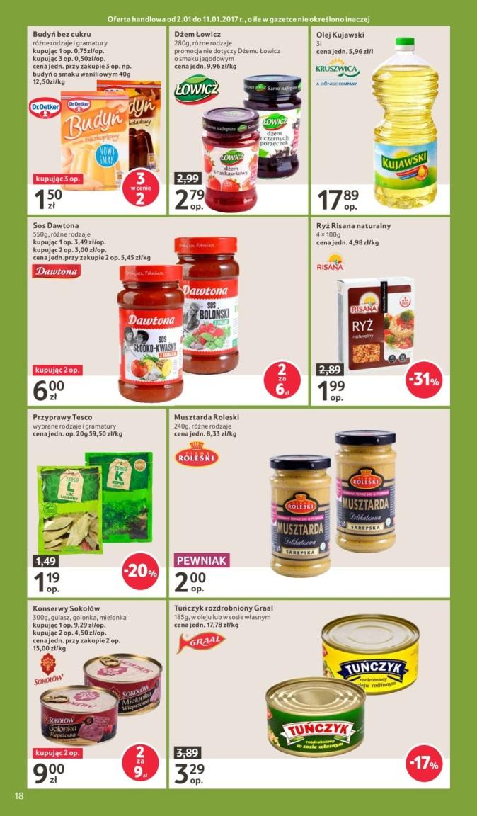 Gazetka promocyjna Tesco do 11/01/2017 str.18