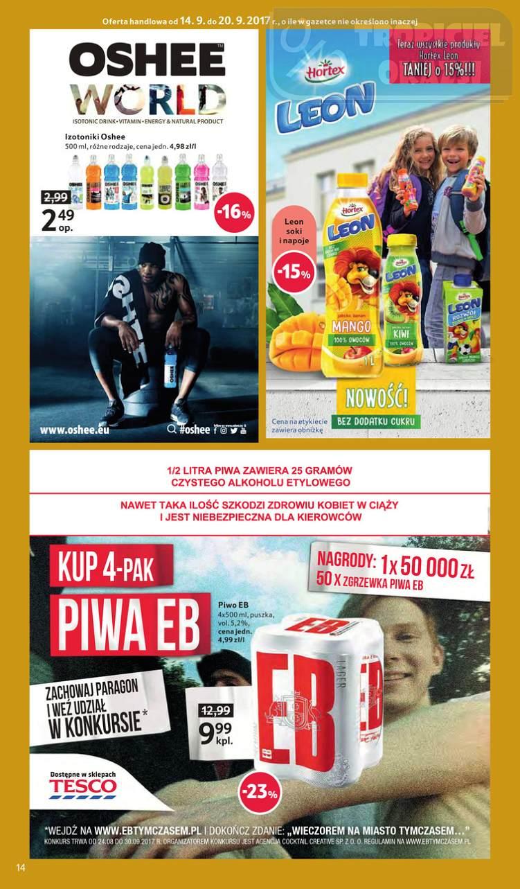 Gazetka promocyjna Tesco do 20/09/2017 str.14