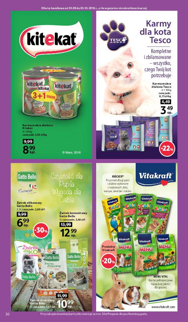 Gazetka promocyjna Tesco do 05/10/2016 str.30