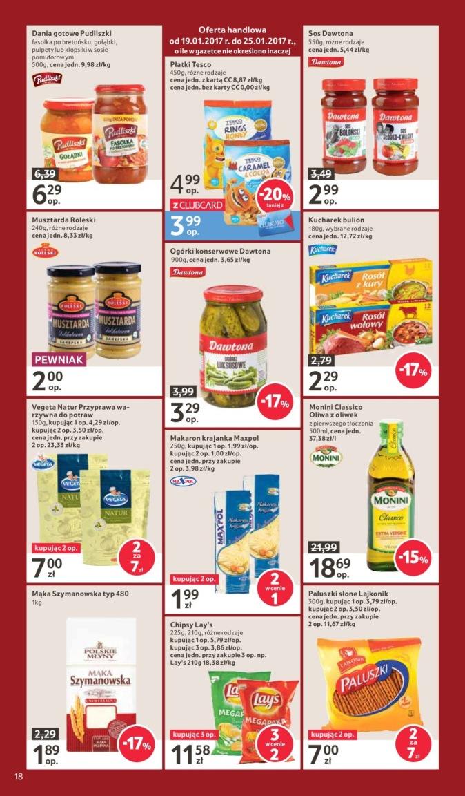 Gazetka promocyjna Tesco do 25/01/2017 str.18