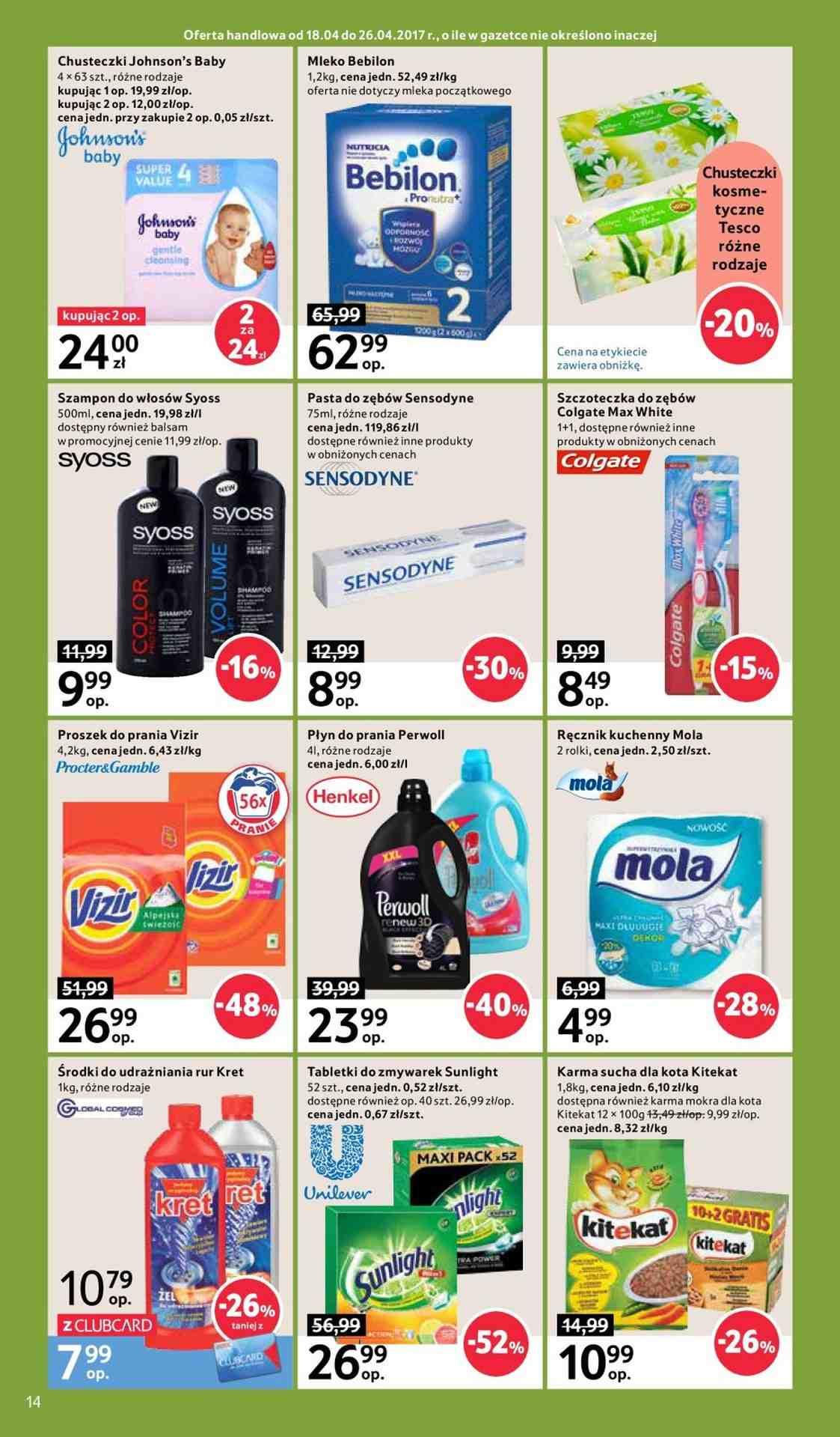 Gazetka promocyjna Tesco do 26/04/2017 str.14