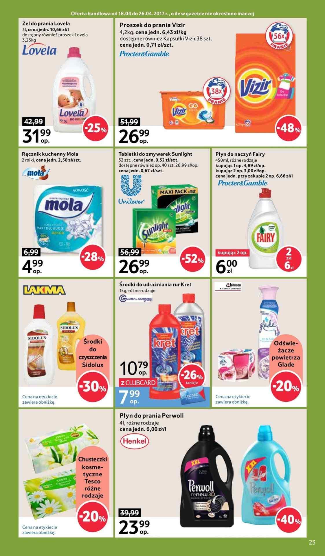 Gazetka promocyjna Tesco do 26/04/2017 str.23