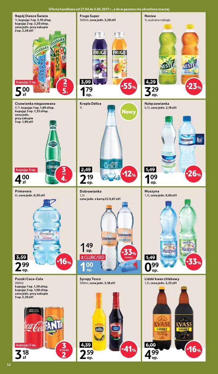 Gazetka promocyjna Tesco do 03/05/2017 str.14