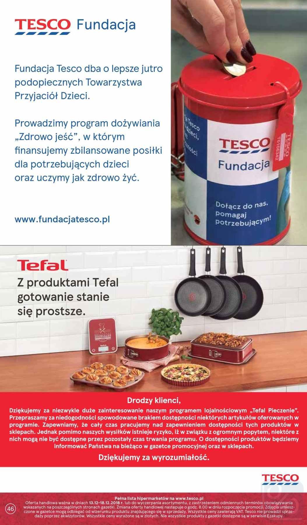 Gazetka promocyjna Tesco do 18/12/2018 str.46