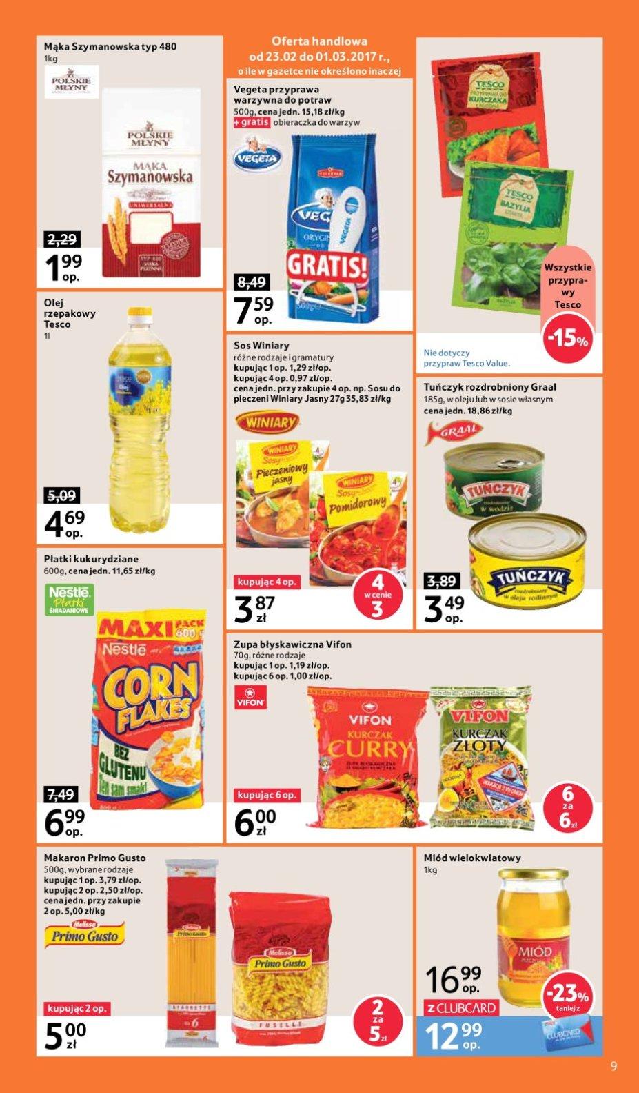 Gazetka promocyjna Tesco do 01/03/2017 str.9