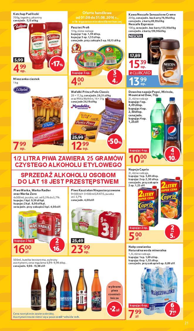 Gazetka promocyjna Tesco do 24/08/2016 str.21