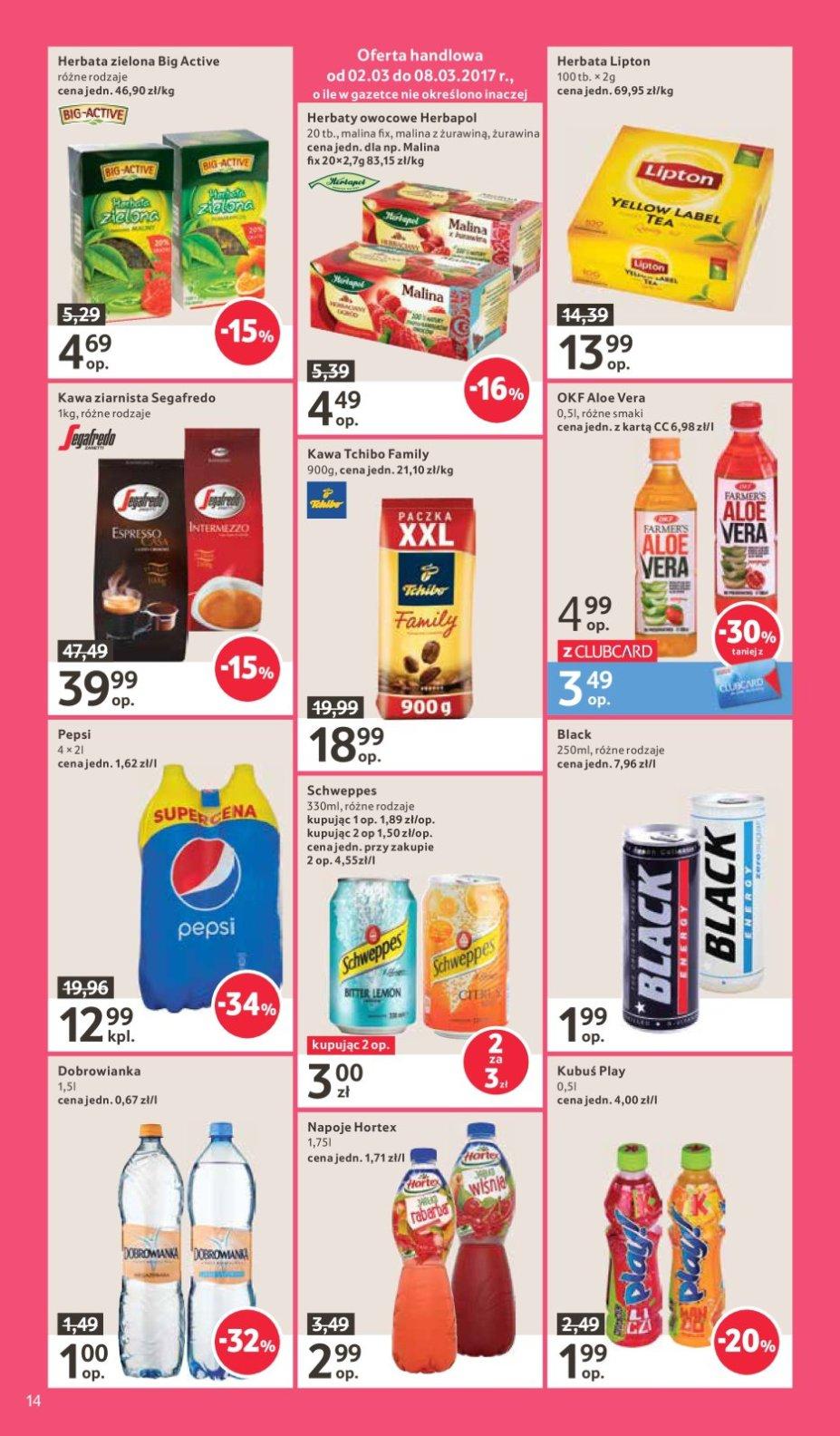 Gazetka promocyjna Tesco do 08/03/2017 str.14