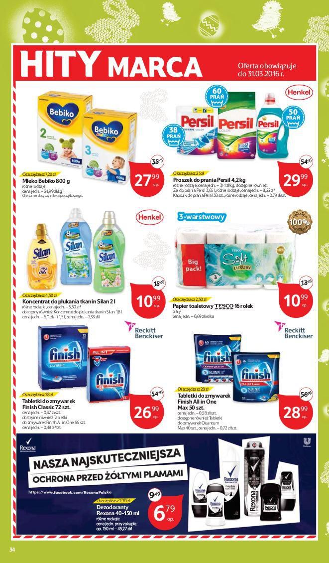 Gazetka promocyjna Tesco do 26/03/2016 str.34