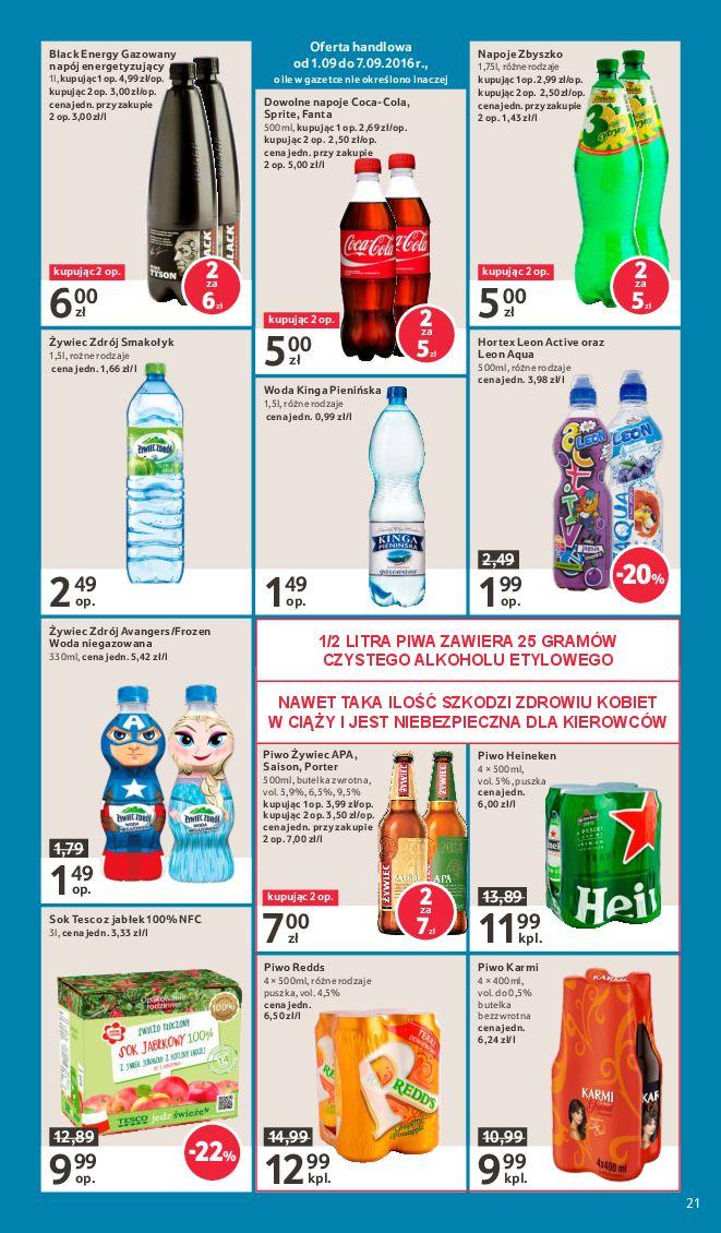 Gazetka promocyjna Tesco do 07/09/2016 str.21