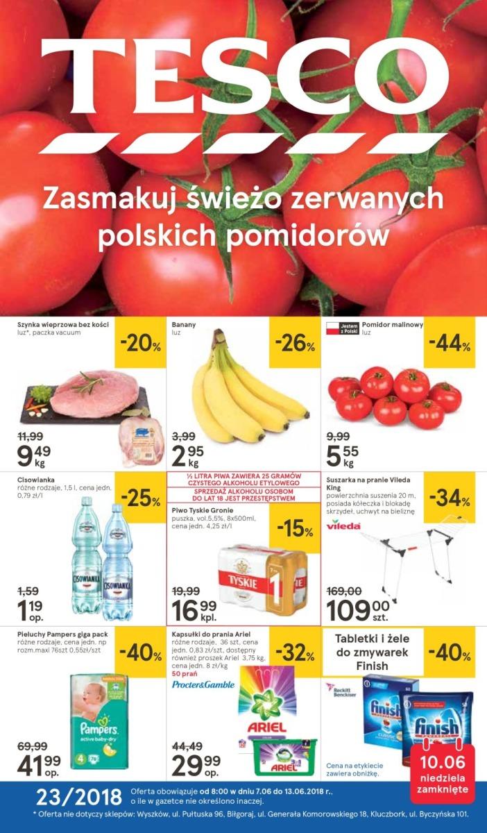 Gazetka promocyjna Tesco do 13/06/2018 str.1
