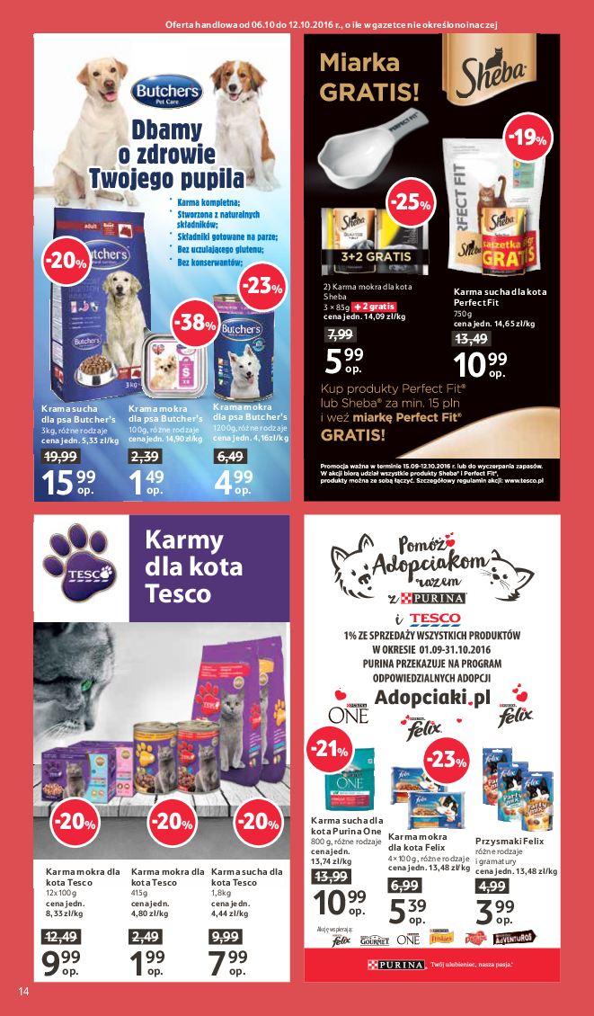 Gazetka promocyjna Tesco do 12/10/2016 str.14